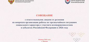 Совещание по вопросам организации работы по чрезвычайным ситуациям социального характера с участием несовершеннолетних в 2026 году